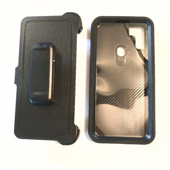 Fashion Case Black Cell Phone Case with Clip Holder Fit Samsung Galaxy A11 - Picture 4 of 6